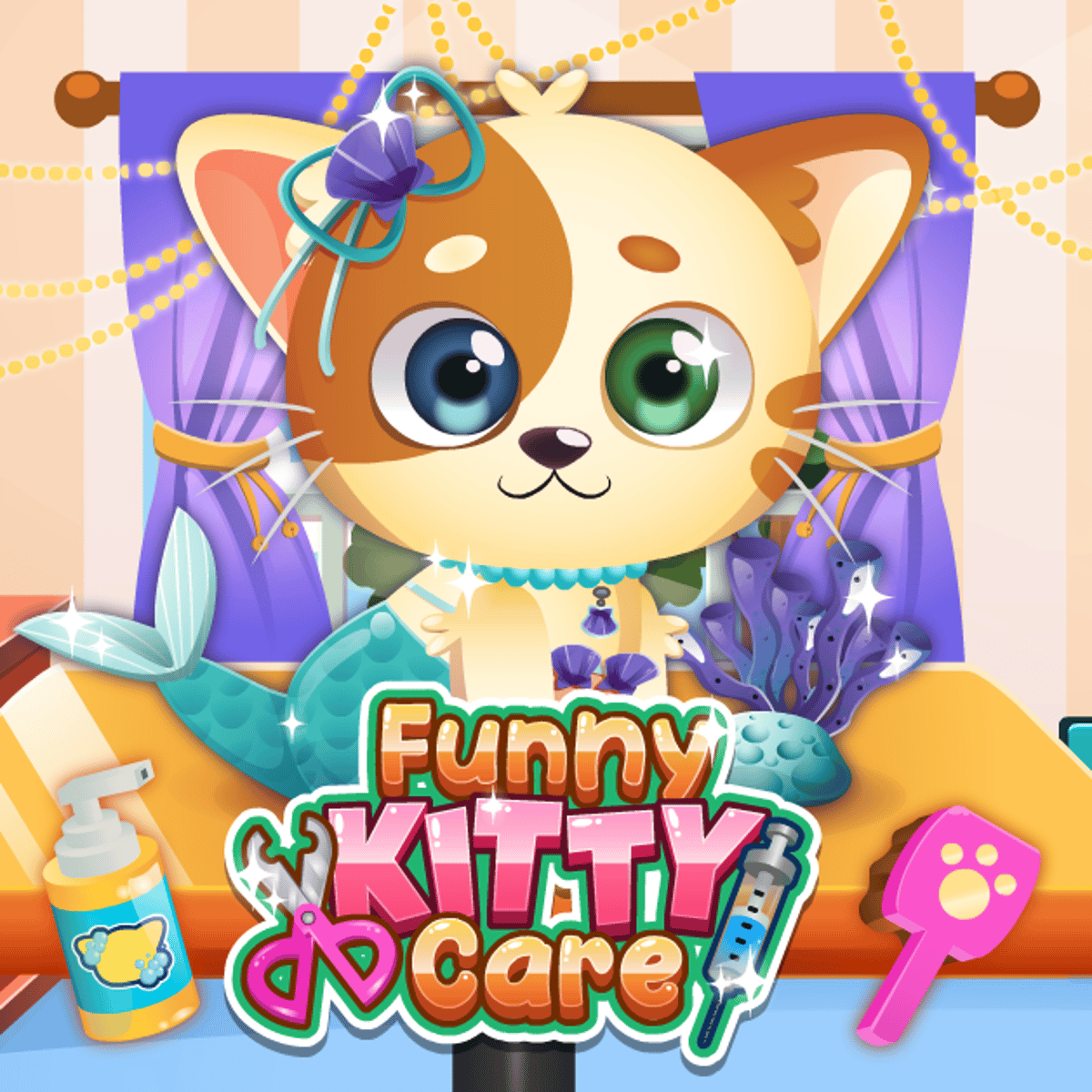 FUNNY KITTY CARE