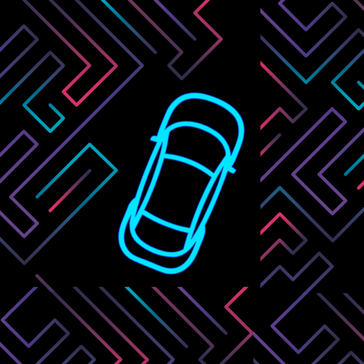 NEON CAR MAZE